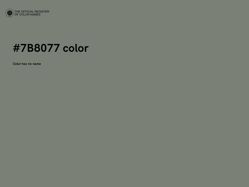 #7B8077 color image
