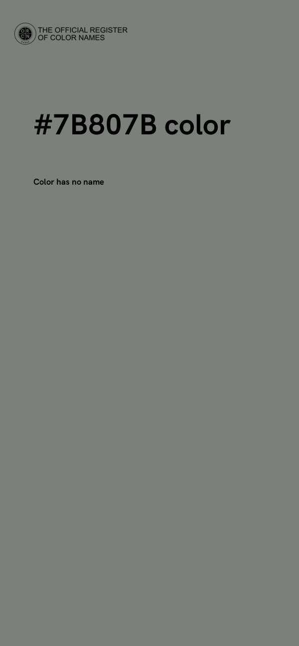 #7B807B color image