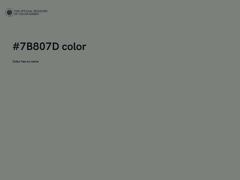 #7B807D color image