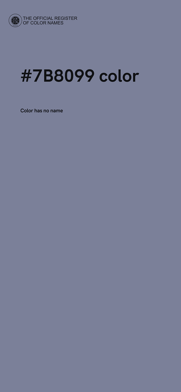 #7B8099 color image