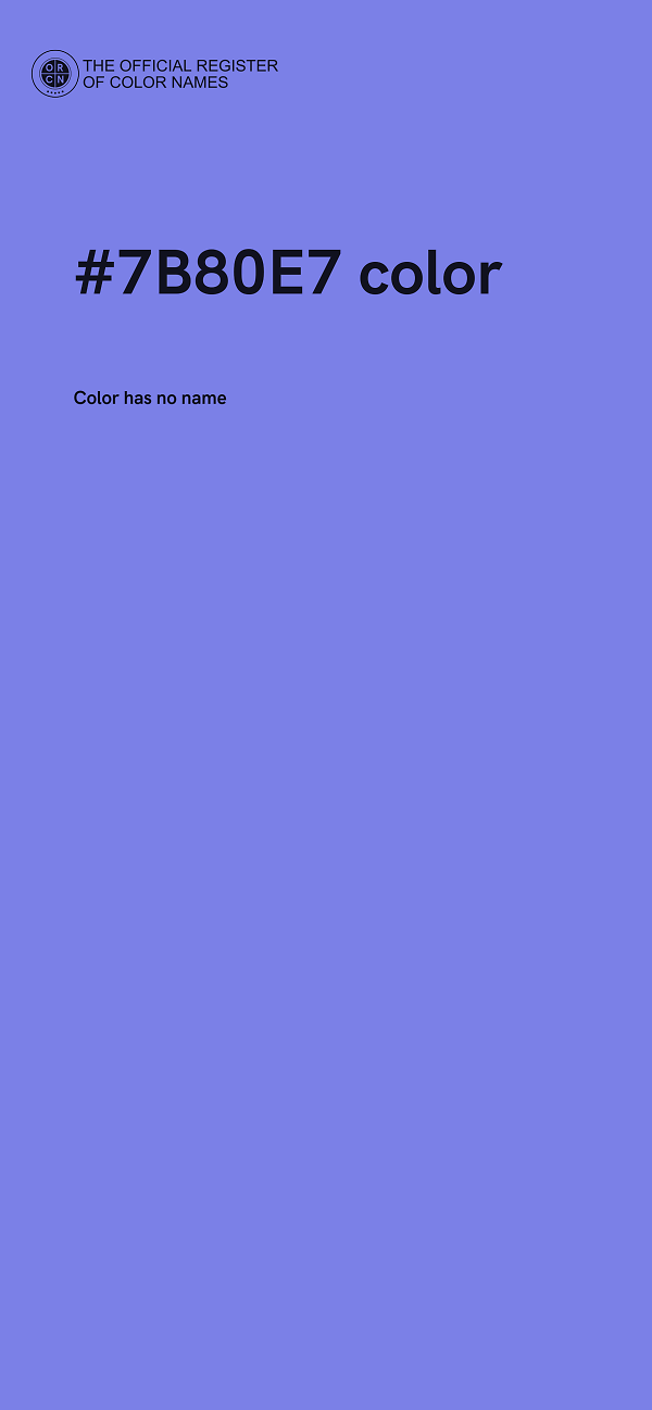 #7B80E7 color image