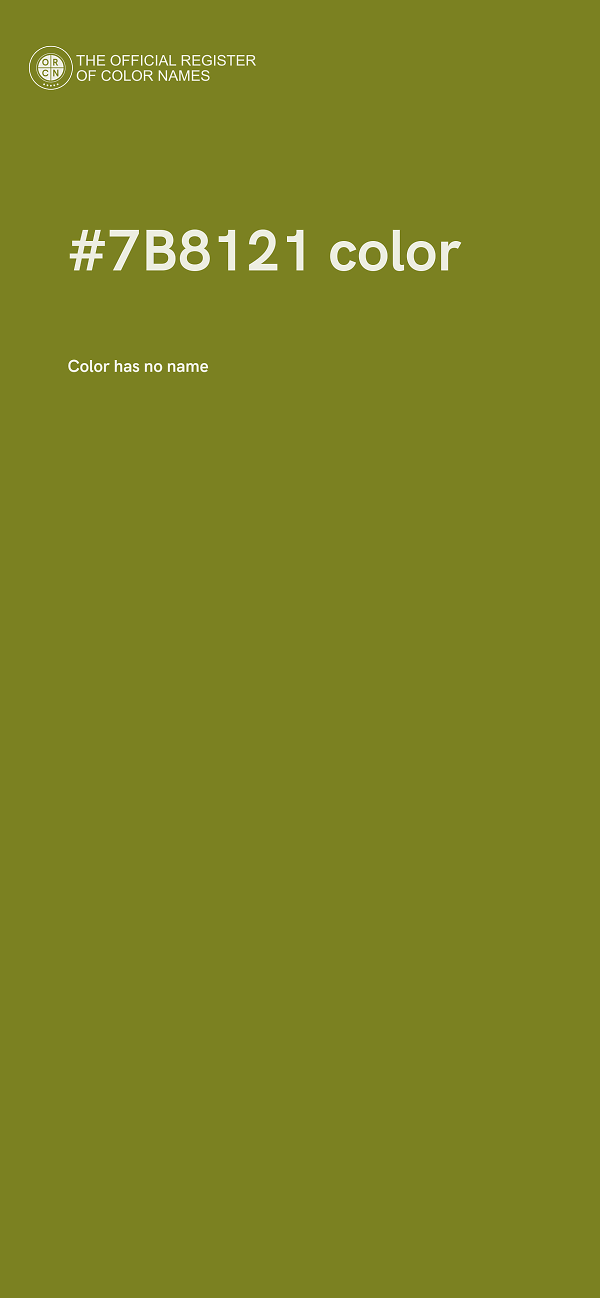 #7B8121 color image