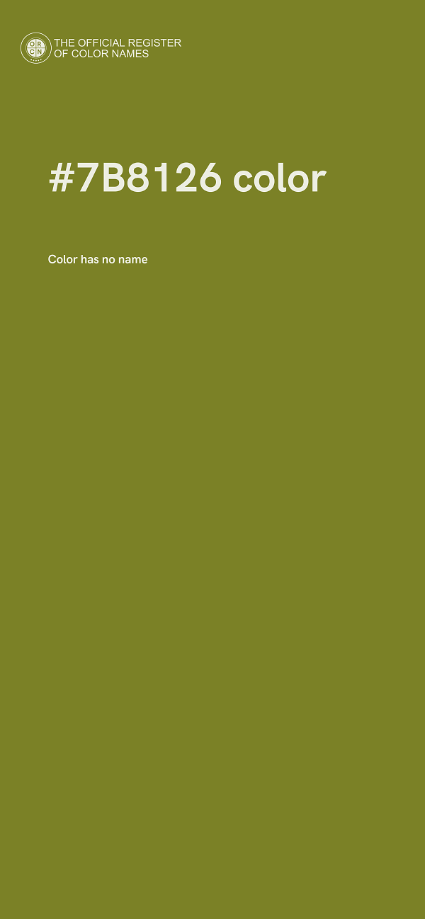 #7B8126 color image