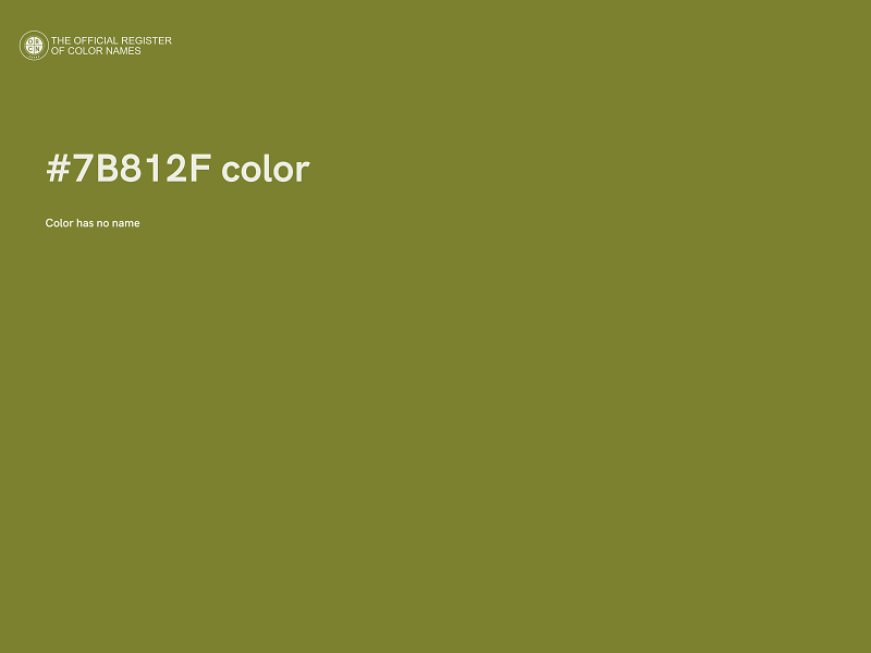 #7B812F color image