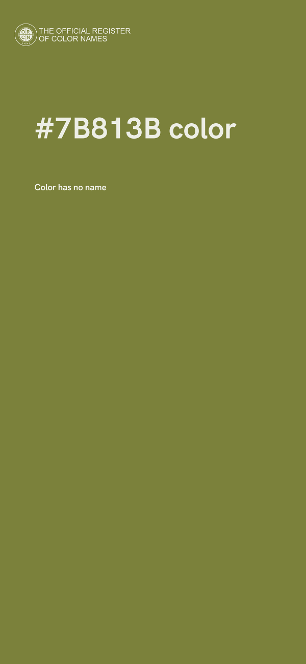#7B813B color image