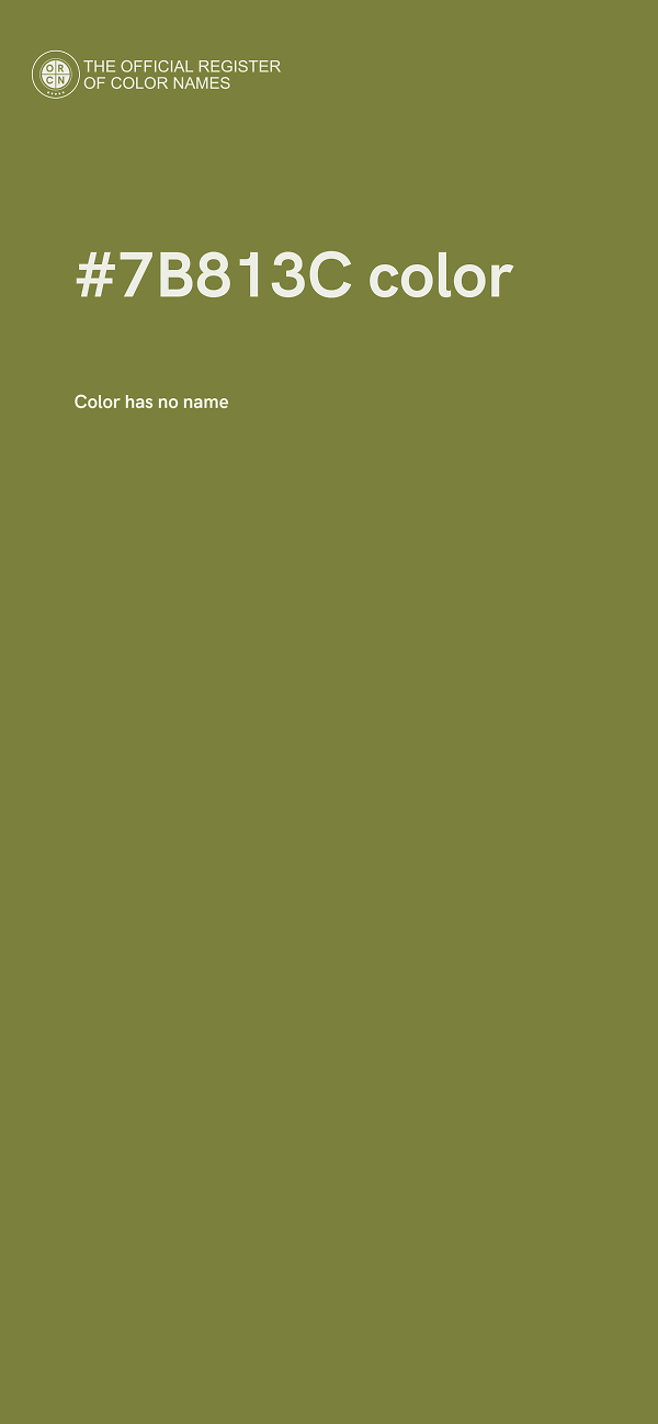 #7B813C color image