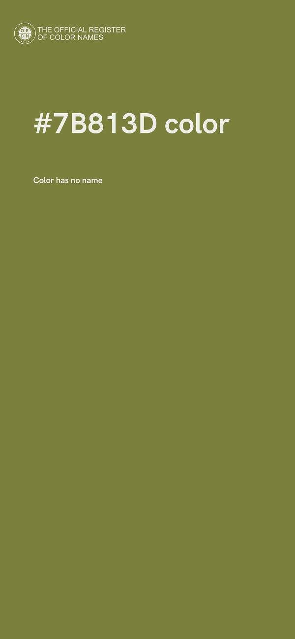 #7B813D color image