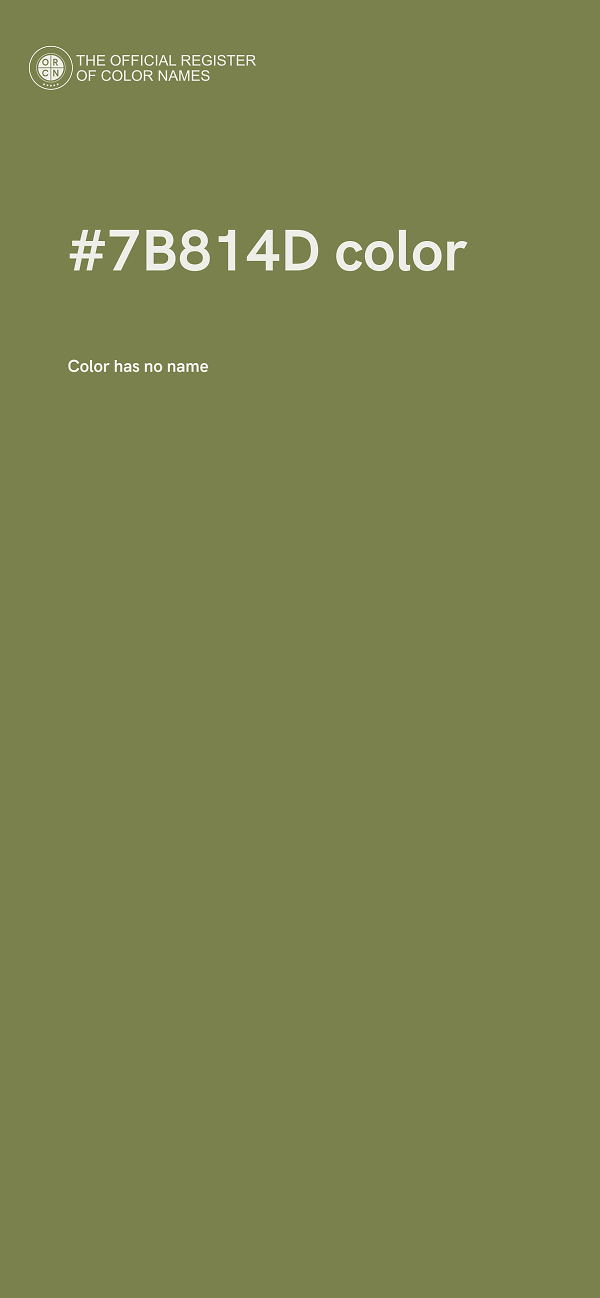 #7B814D color image