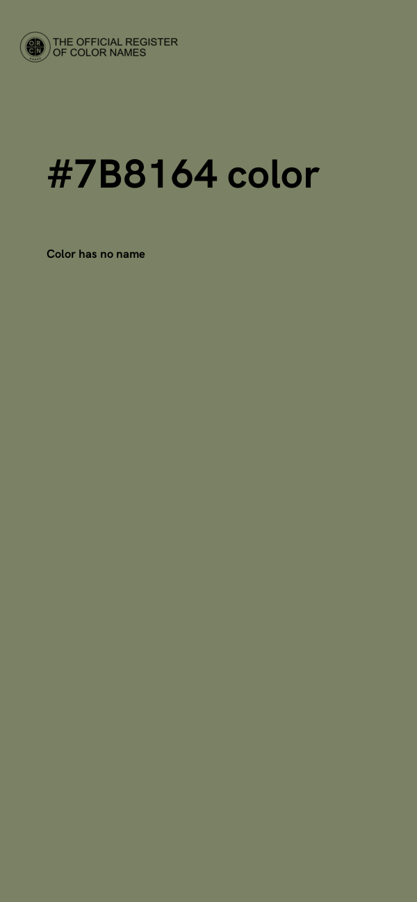 #7B8164 color image