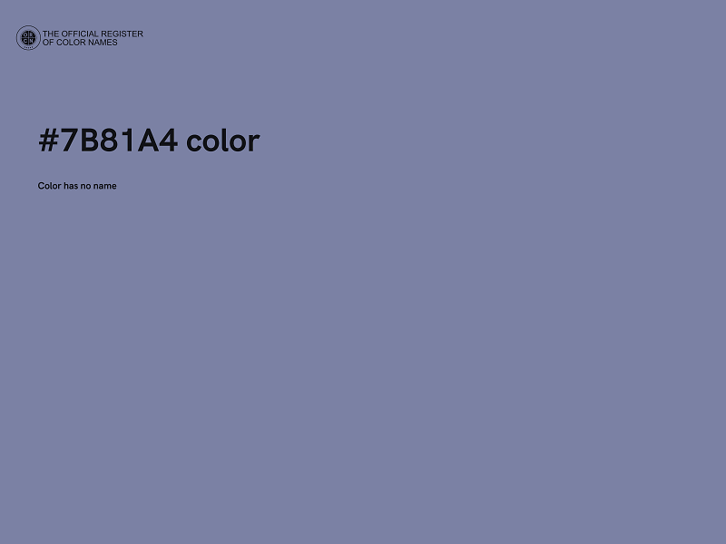 #7B81A4 color image