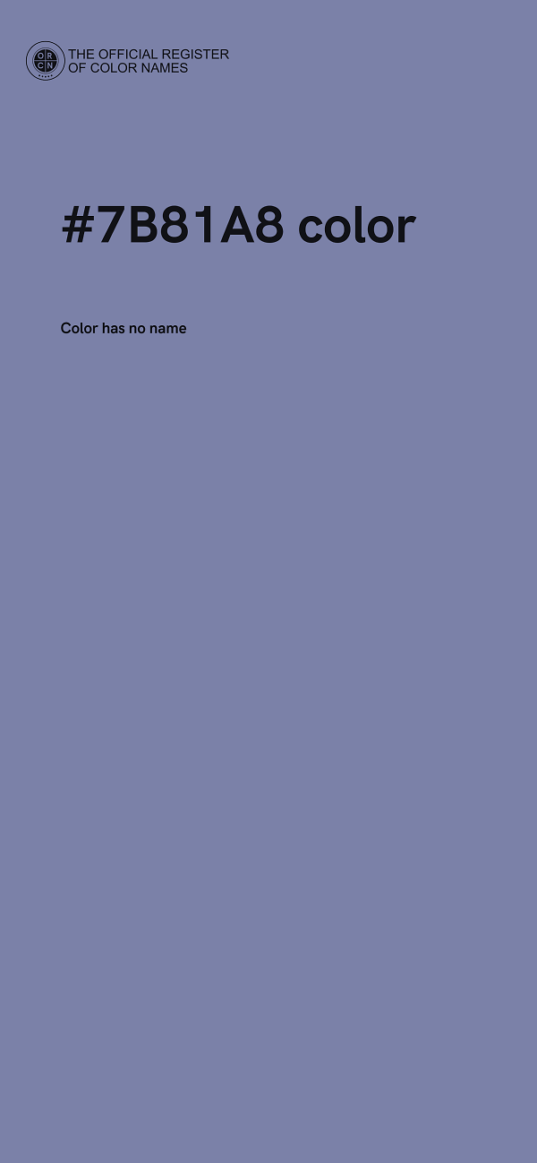 #7B81A8 color image