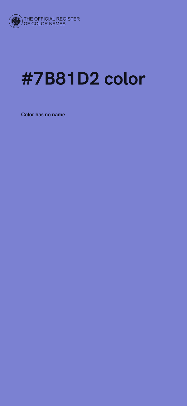 #7B81D2 color image