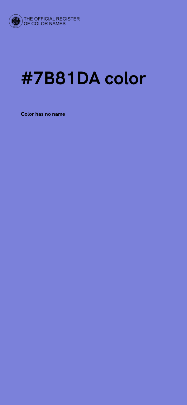 #7B81DA color image