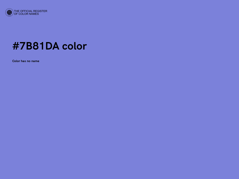 #7B81DA color image