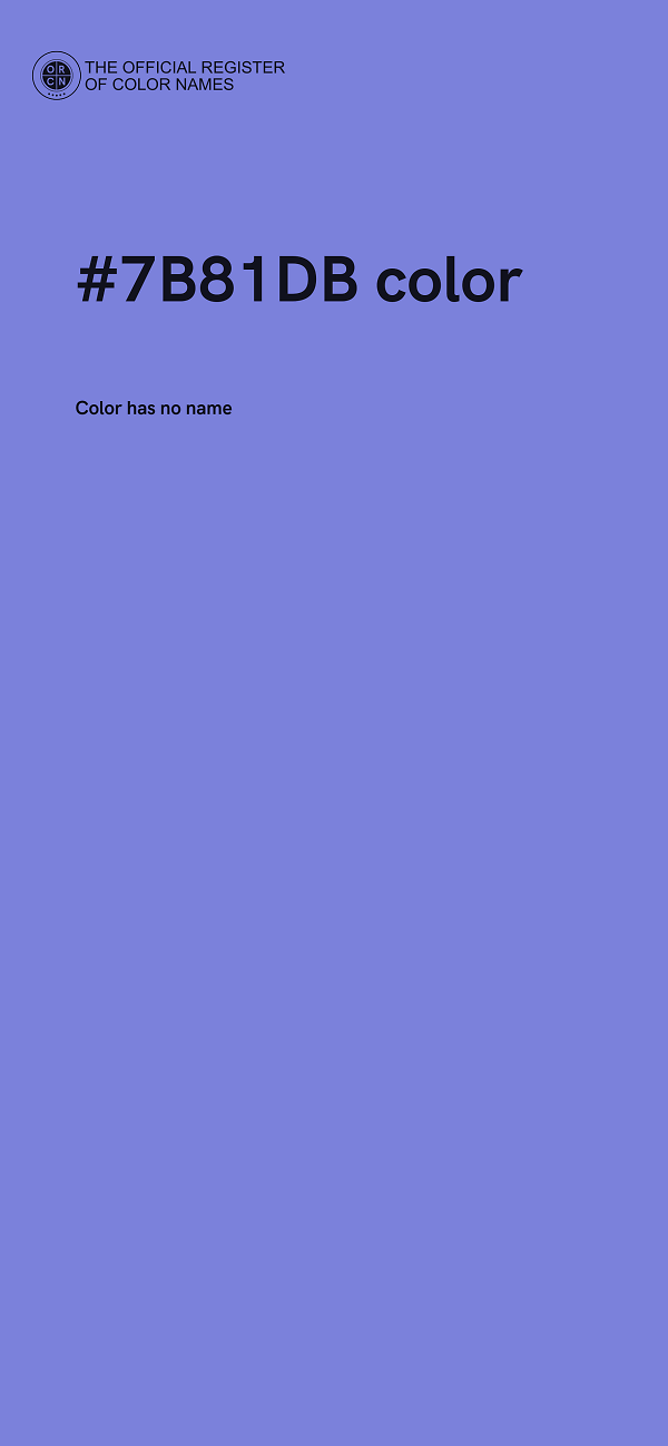 #7B81DB color image