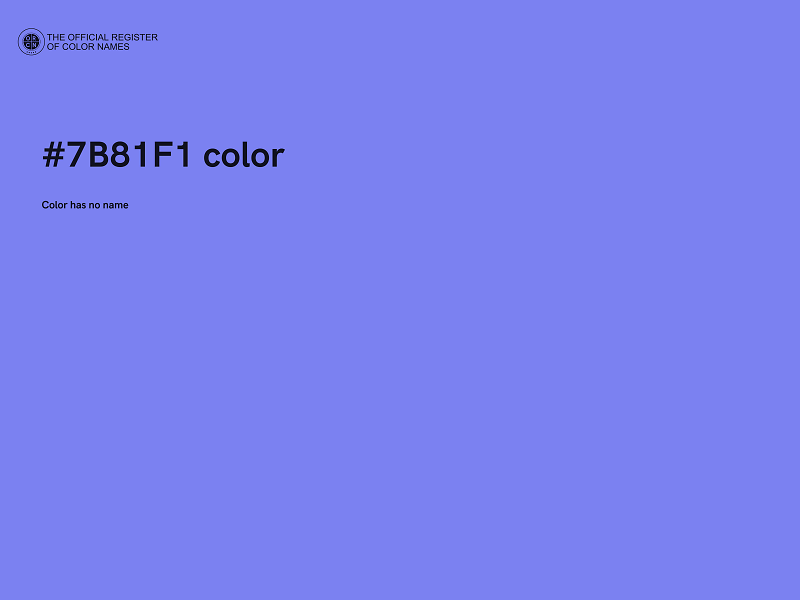 #7B81F1 color image