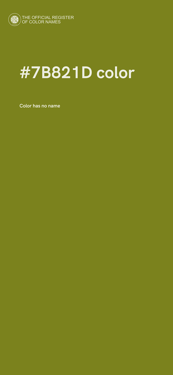 #7B821D color image