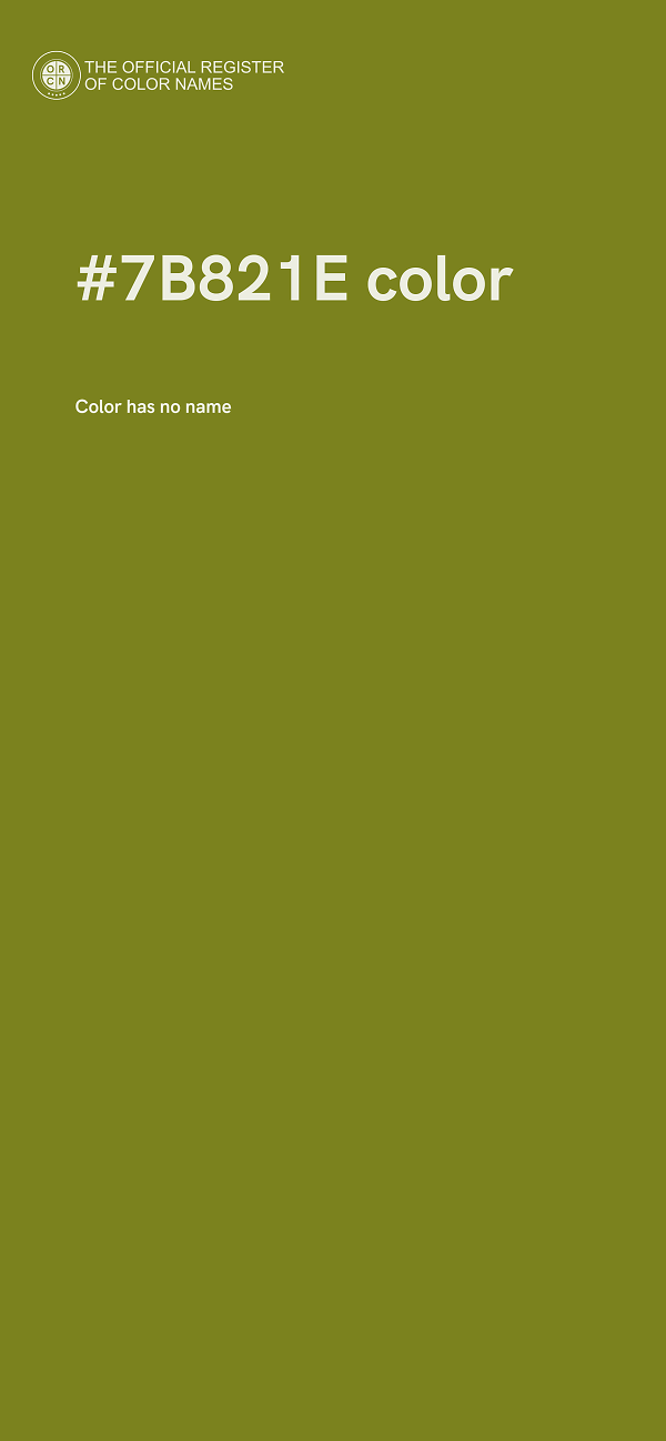 #7B821E color image