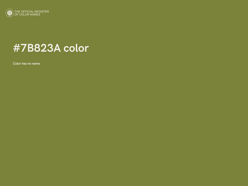 #7B823A color image