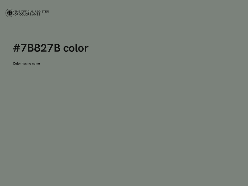 #7B827B color image