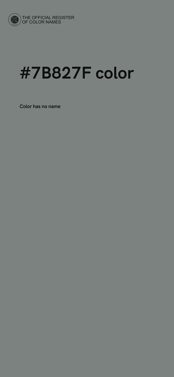 #7B827F color image