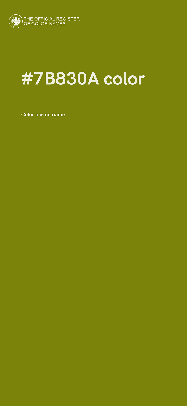 #7B830A color image