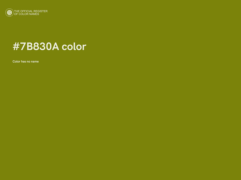 #7B830A color image