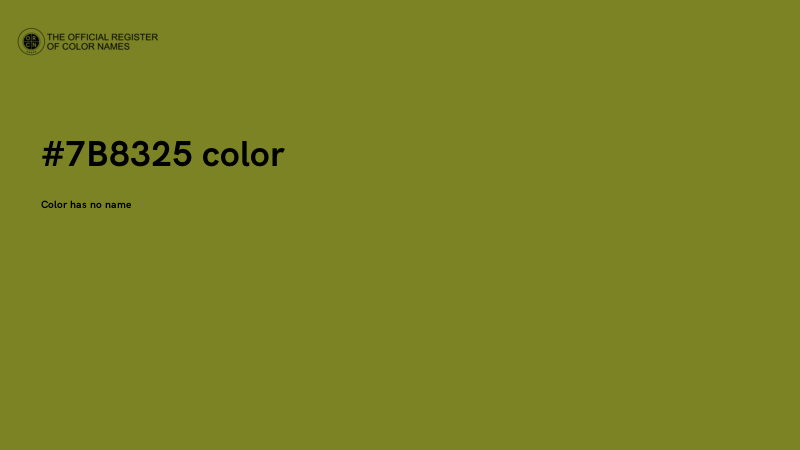 #7B8325 color image