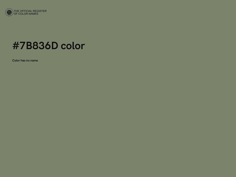 #7B836D color image