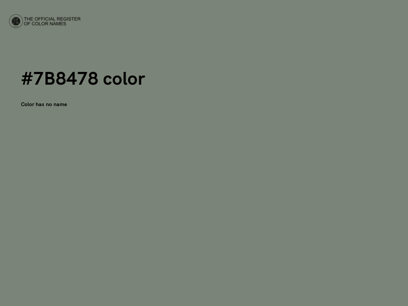 #7B8478 color image
