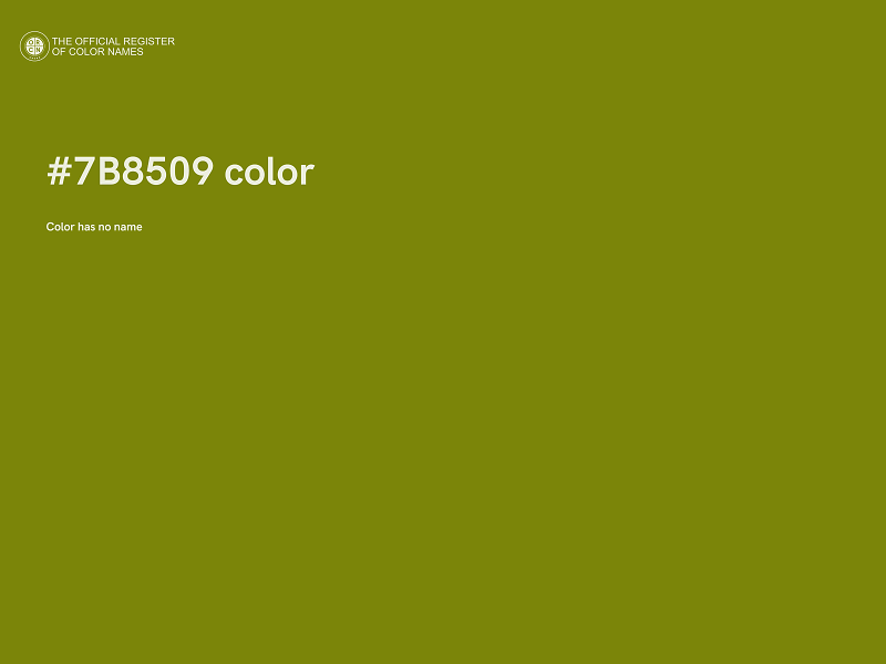 #7B8509 color image