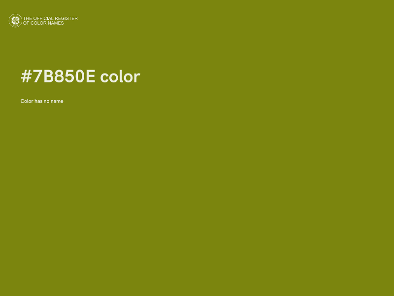 #7B850E color image