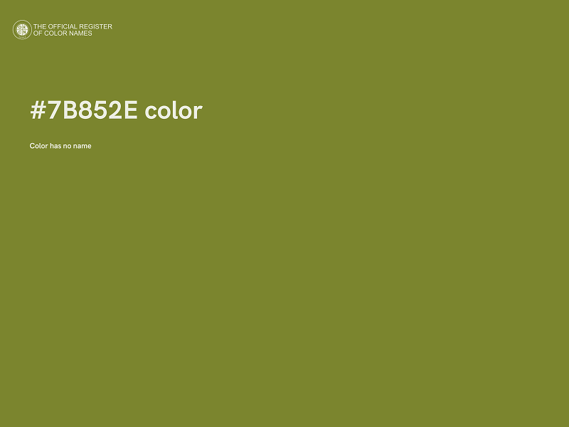 #7B852E color image