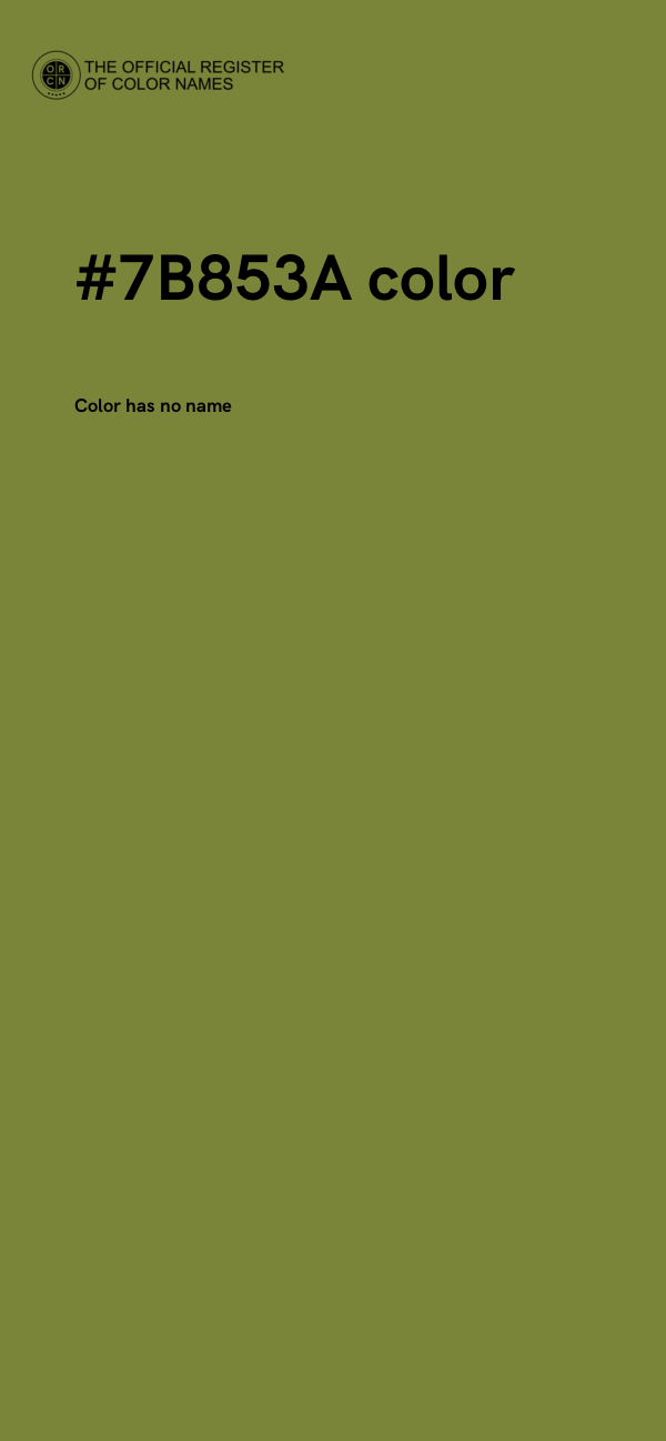 #7B853A color image