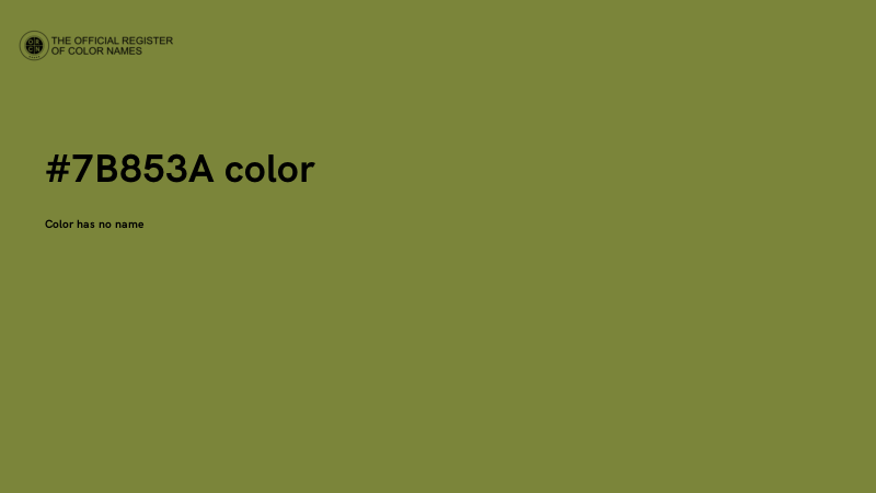#7B853A color image