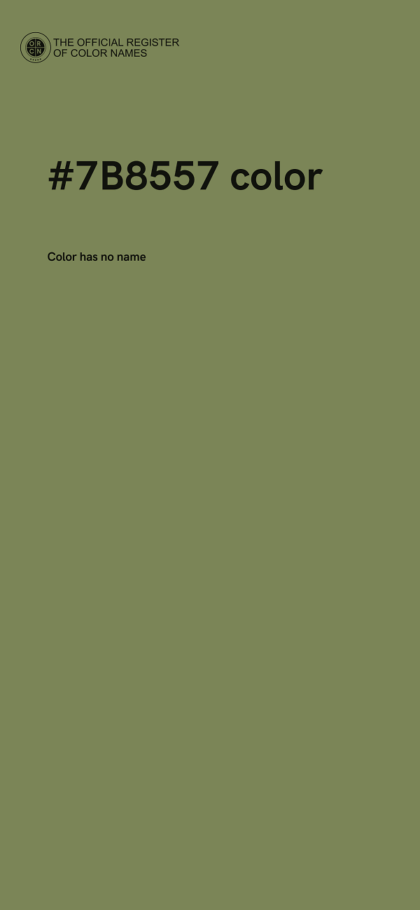 #7B8557 color image