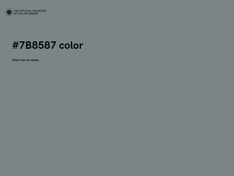 #7B8587 color image