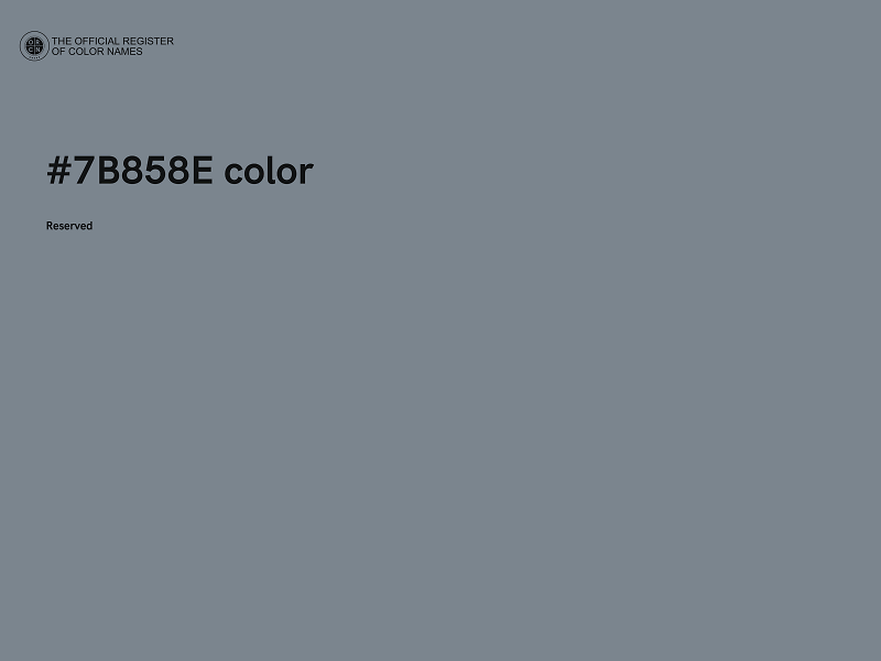 #7B858E color image