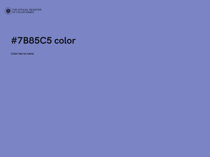 #7B85C5 color image
