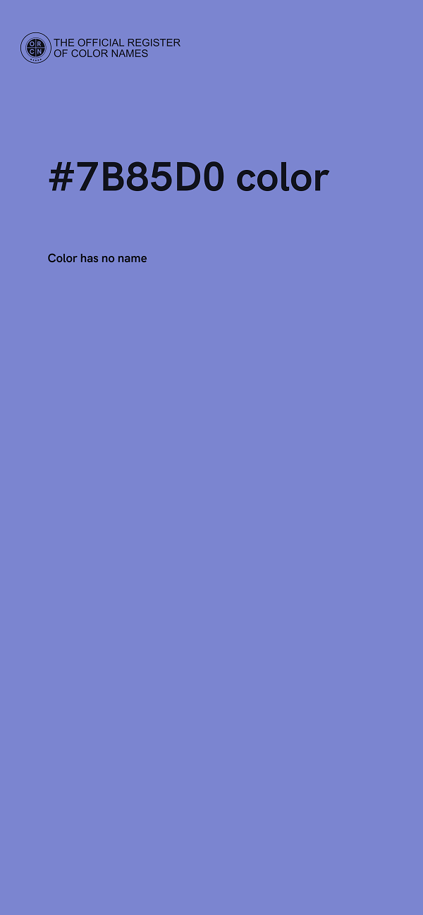 #7B85D0 color image