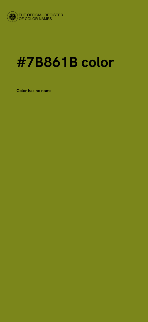 #7B861B color image