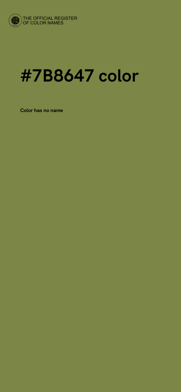#7B8647 color image
