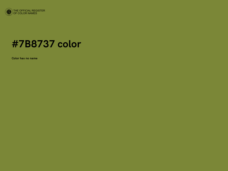 #7B8737 color image