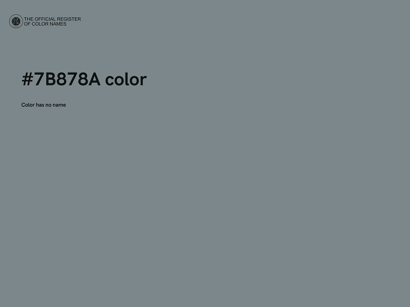 #7B878A color image