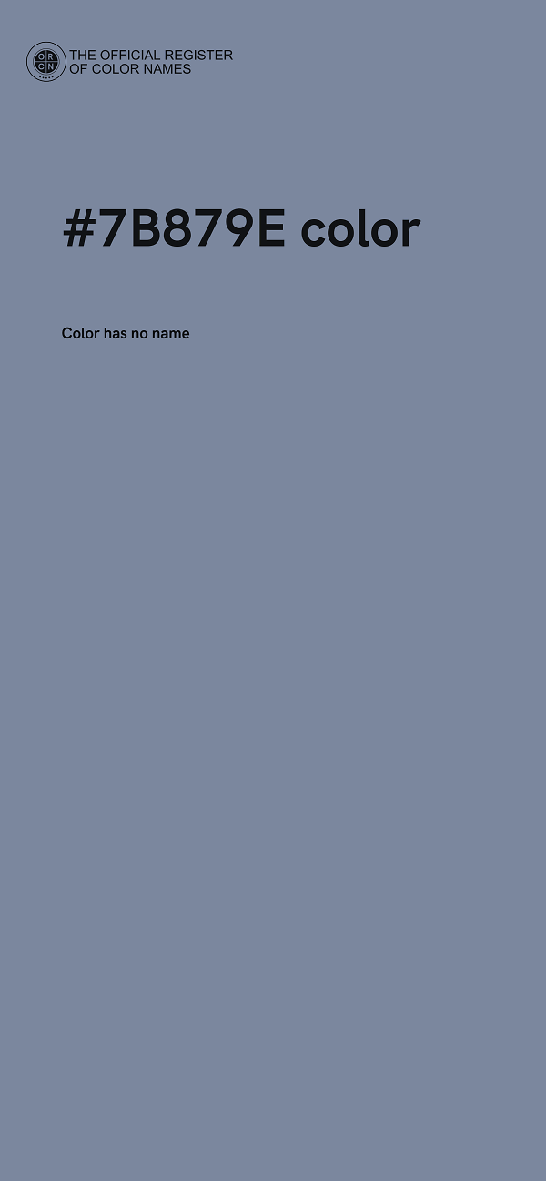#7B879E color image