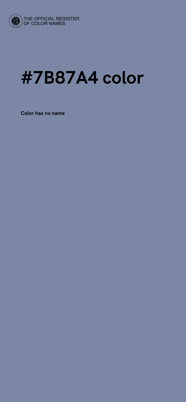#7B87A4 color image