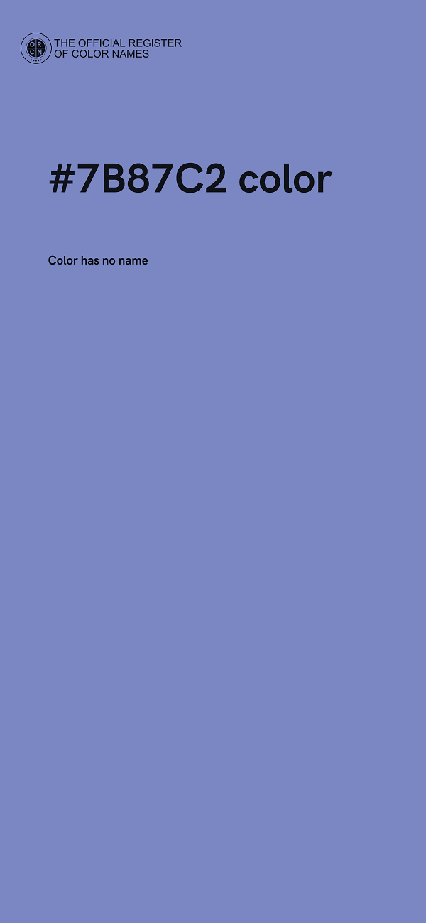 #7B87C2 color image