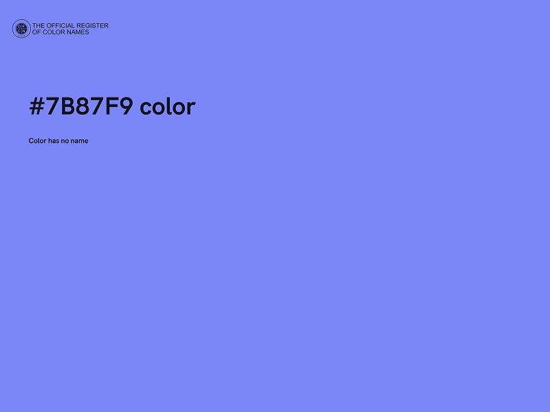 #7B87F9 color image