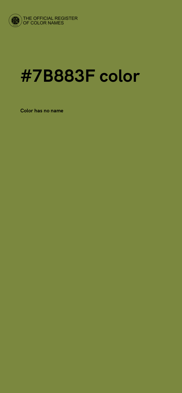 #7B883F color image
