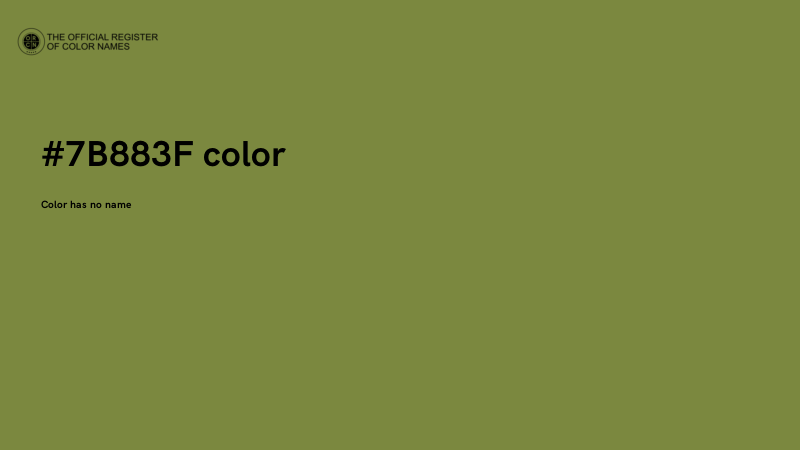 #7B883F color image
